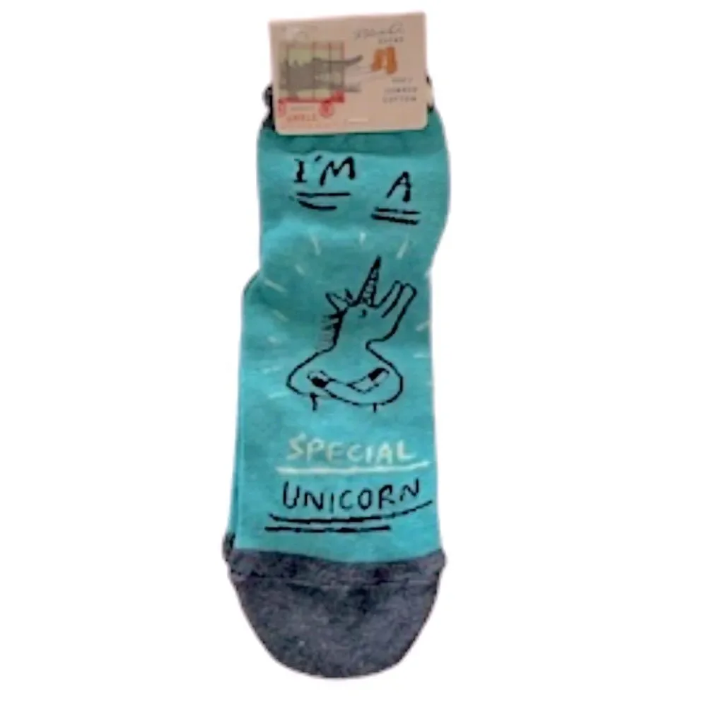 Blue Q I'm a Special Unicorn Socks